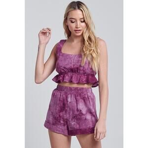 Blue Blush Tie Dye Matching Set